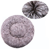 Large Plush Round Pet Bed – 40-90cm Soft Dog & Cat House for Winter Comfort
