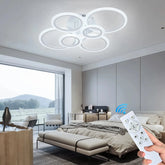 Modern LED Chandelier Home Lighting Ring Ceiling Mount Chandelier Living Room Bedroom Lighting lustre Ceiling pendant lamp