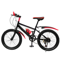 20"  7 Speeds Mountain Bike Kids Bicycle Dual-Disc Brakes Unisex Children's Bicycle Height Adjustable MTB Boys Girls Riding Bike