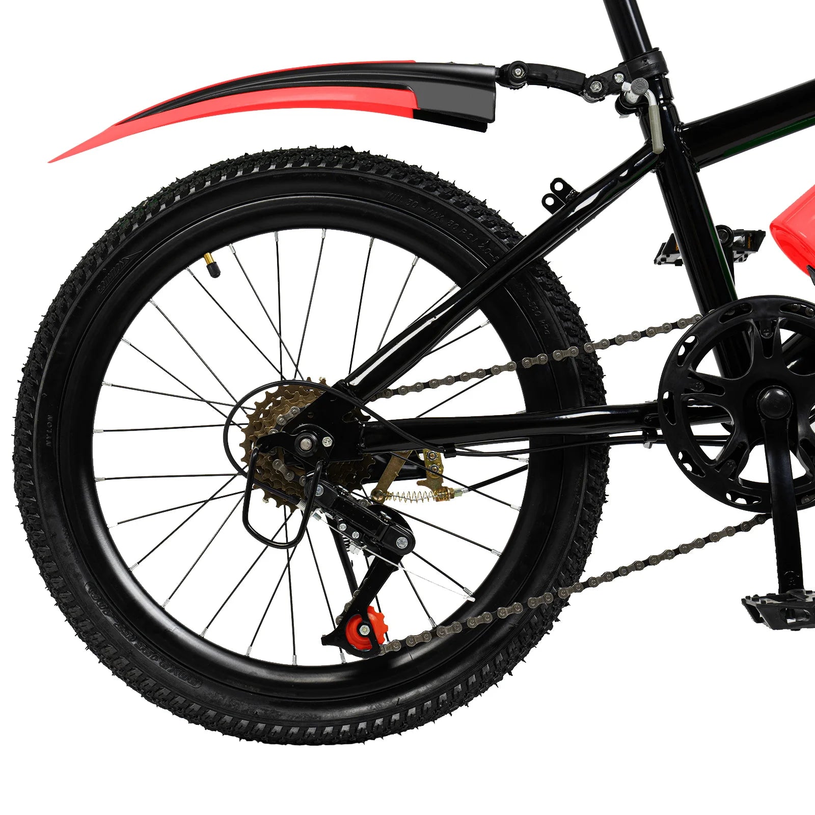 20"  7 Speeds Mountain Bike Kids Bicycle Dual-Disc Brakes Unisex Children's Bicycle Height Adjustable MTB Boys Girls Riding Bike