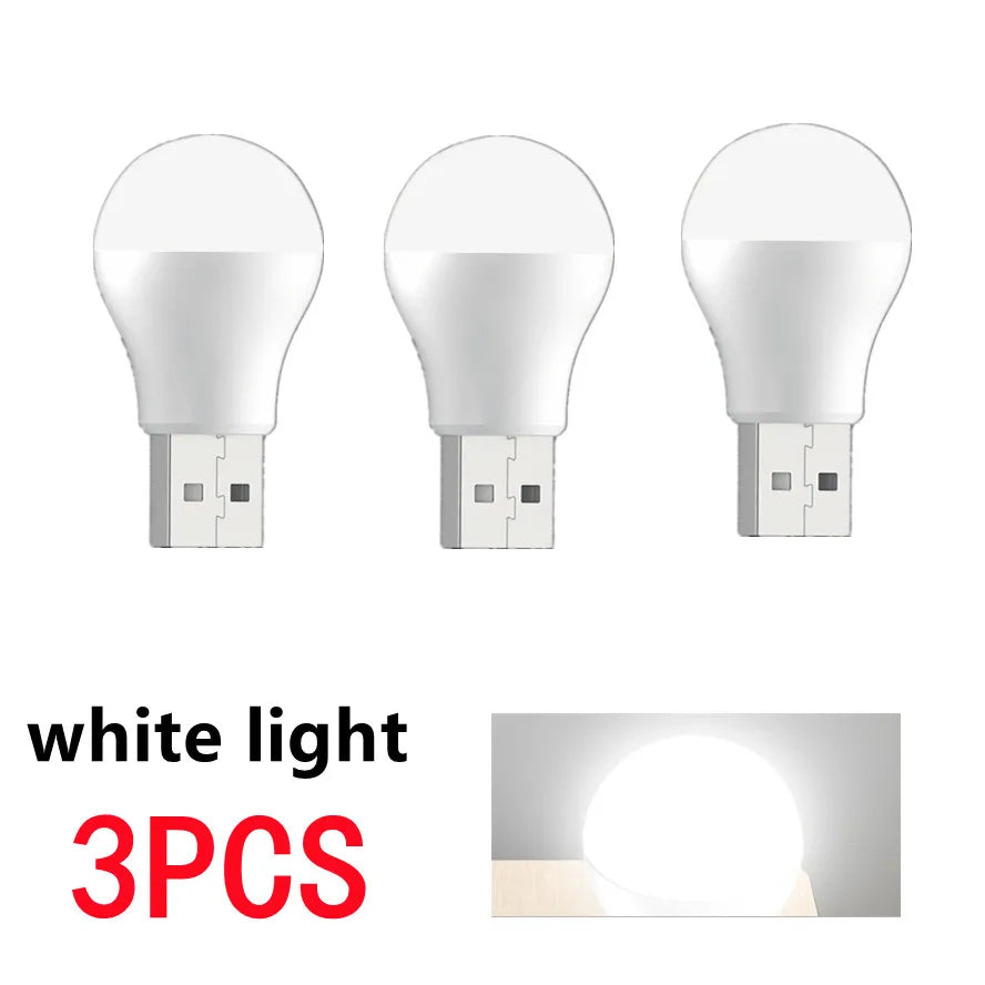 3/2/1PCS Mini USB Plug Lamp Computer Mobile Power Charging USB Small LED Night Light Eye Protection Light 5V 1A USB Gadgets