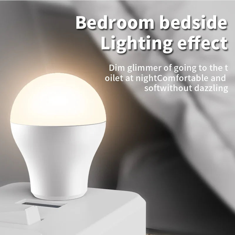 3/2/1PCS Mini USB Plug Lamp Computer Mobile Power Charging USB Small LED Night Light Eye Protection Light 5V 1A USB Gadgets