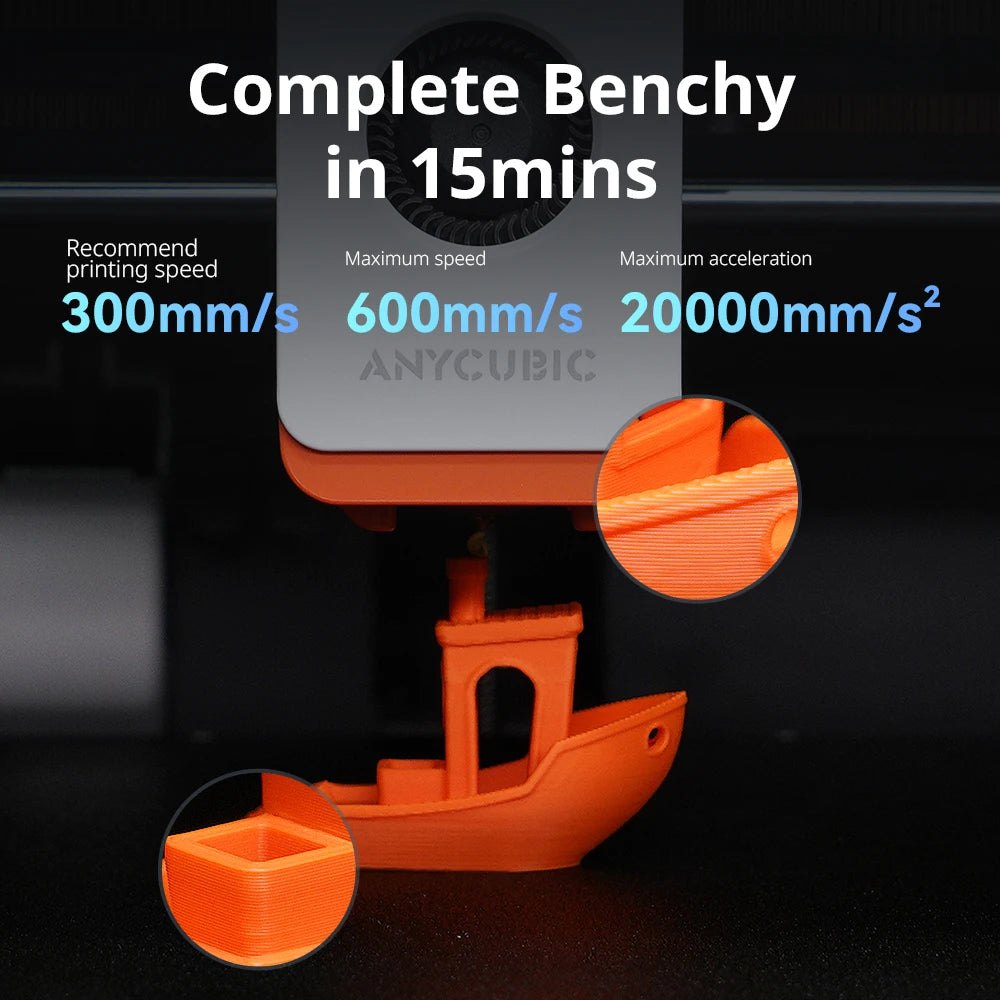 Anycubic Kobra S1 Combo Multi-Color 3D Printer High Precision Core XY Stable Structure Ultra-Quiet Max Speed 600mm/s 3D Printer