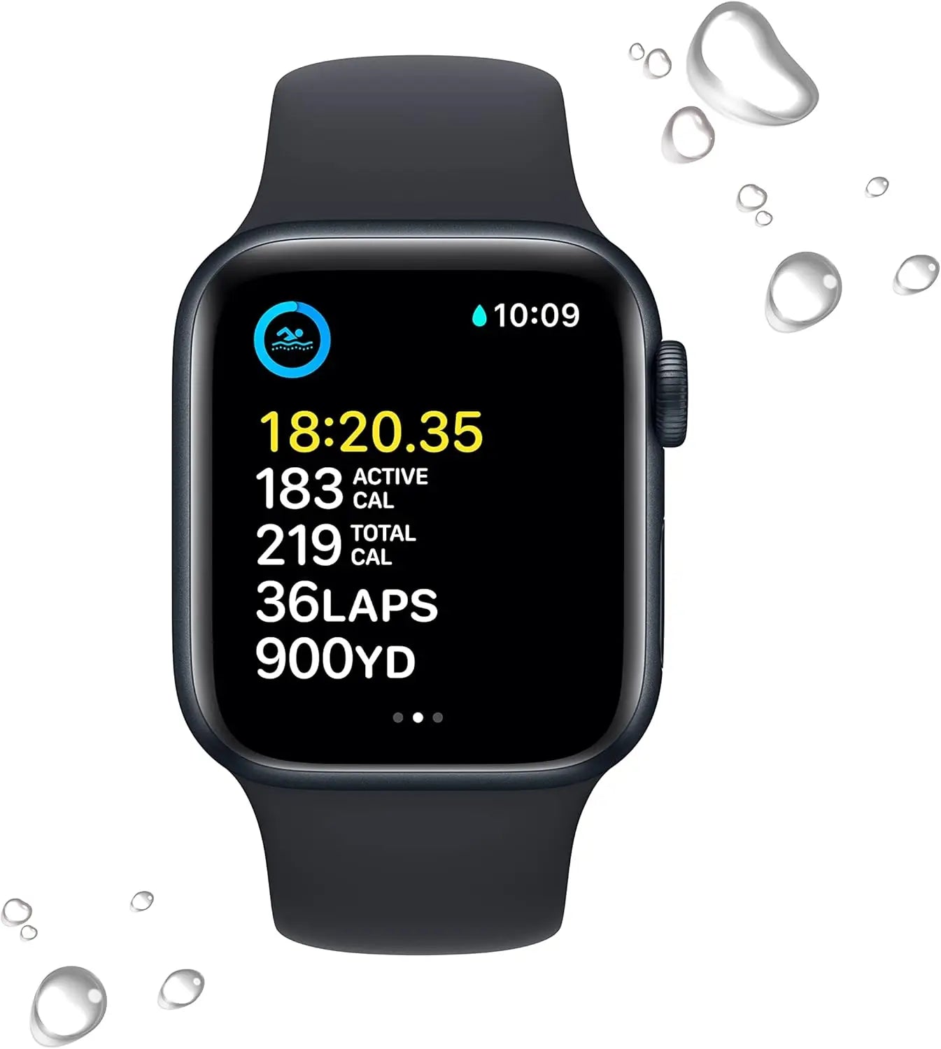 Apple Watch SE (2nd Gen) (GPS + Cellular, 40mm) - Midnight Aluminum Case with Midnight Sport Band, M/L (Certified Refurbished)