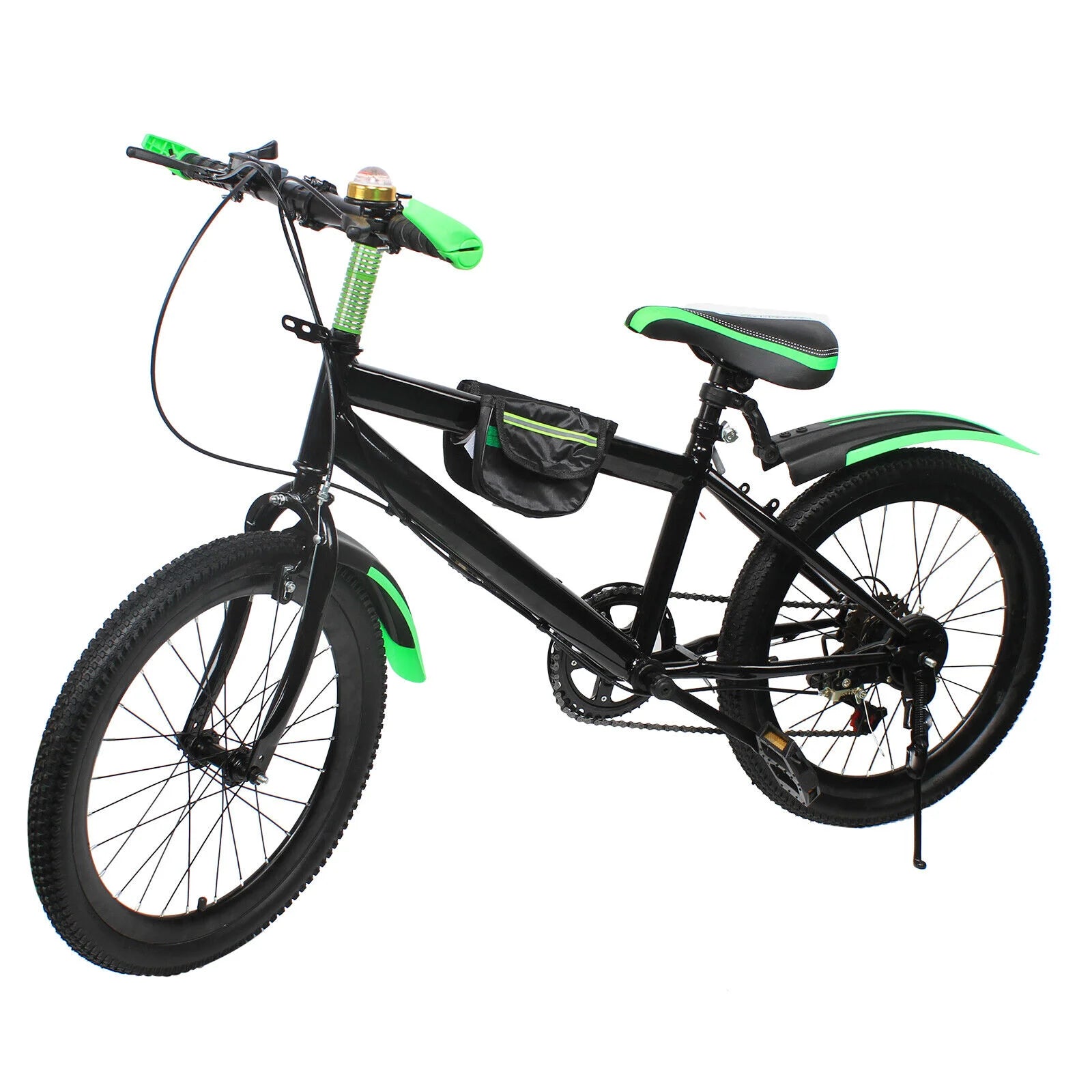20"  7 Speeds Mountain Bike Kids Bicycle Dual-Disc Brakes Unisex Children's Bicycle Height Adjustable MTB Boys Girls Riding Bike
