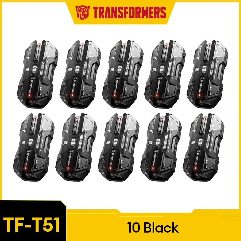 TRANSFORMERS Bluetooth Gaming Headset – TF-T51, LED, Wireless with AI Features