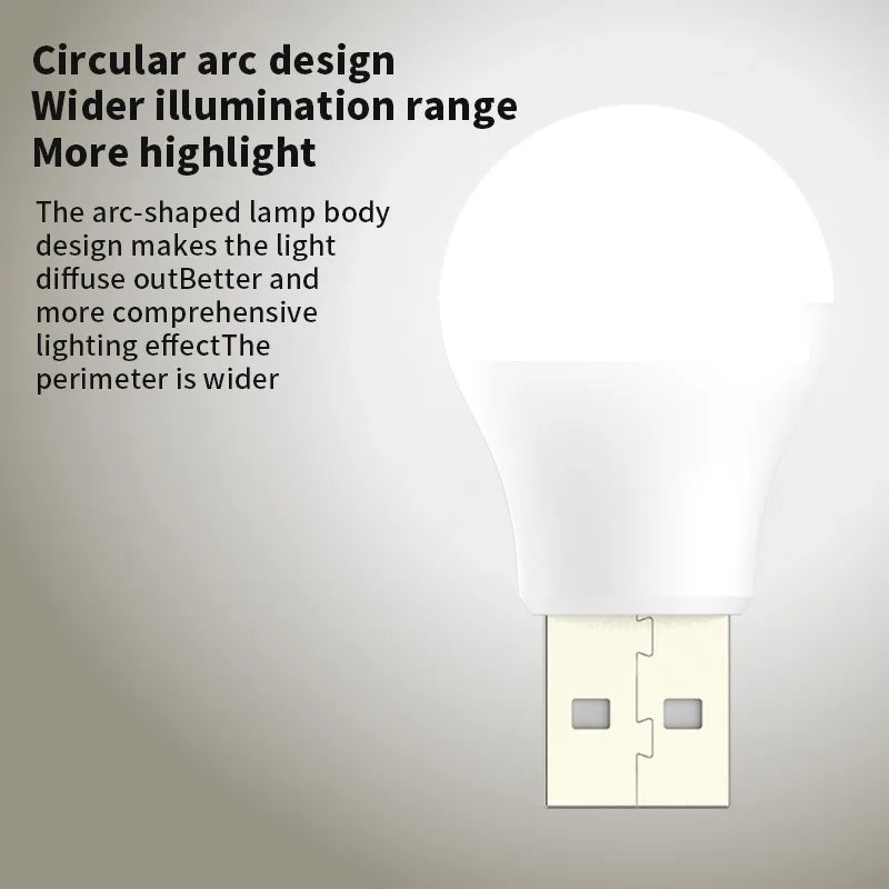 3/2/1PCS Mini USB Plug Lamp Computer Mobile Power Charging USB Small LED Night Light Eye Protection Light 5V 1A USB Gadgets