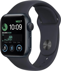 Apple Watch SE (2nd Gen) (GPS + Cellular, 40mm) - Midnight Aluminum Case with Midnight Sport Band, M/L (Certified Refurbished)