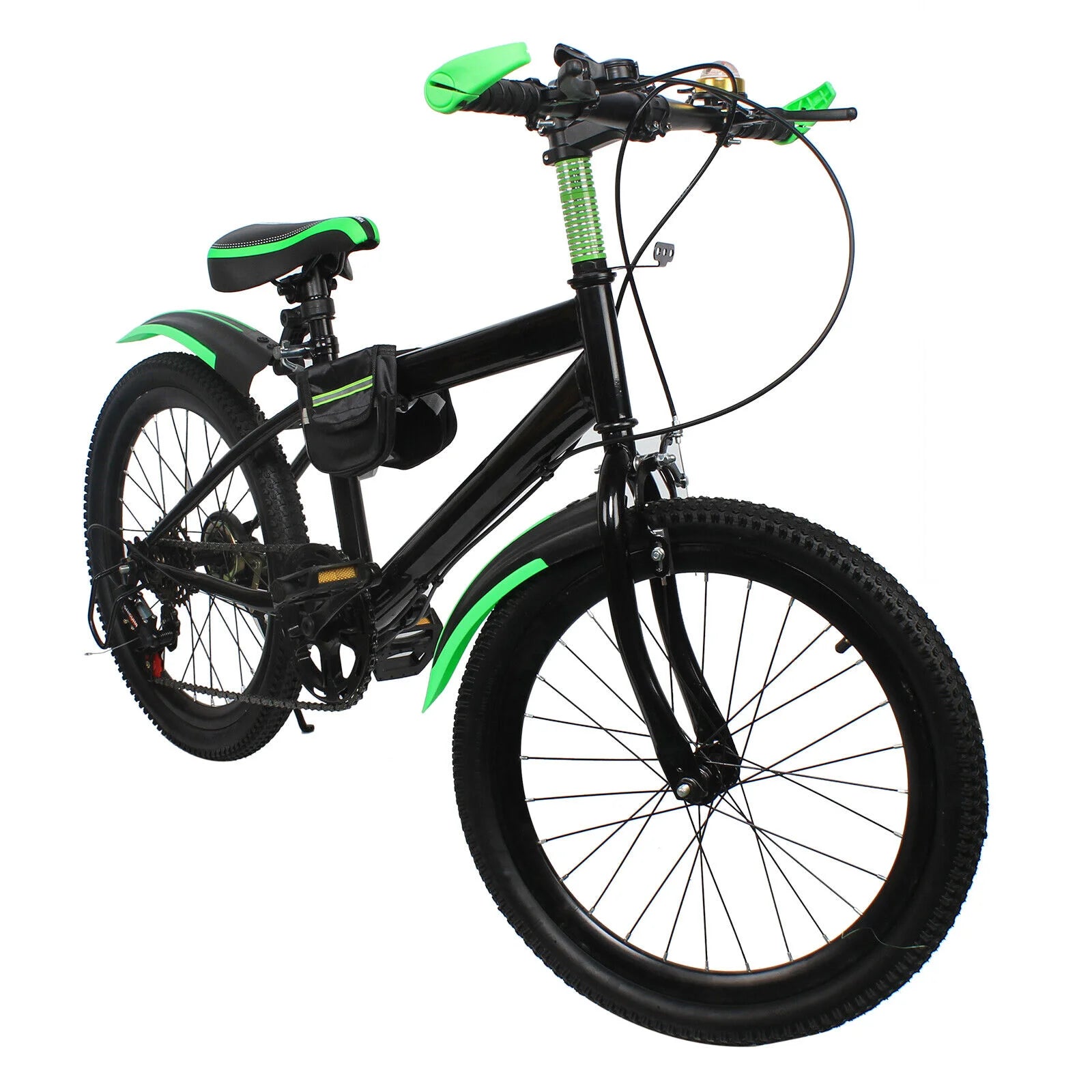 20"  7 Speeds Mountain Bike Kids Bicycle Dual-Disc Brakes Unisex Children's Bicycle Height Adjustable MTB Boys Girls Riding Bike