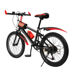 20"  7 Speeds Mountain Bike Kids Bicycle Dual-Disc Brakes Unisex Children's Bicycle Height Adjustable MTB Boys Girls Riding Bike